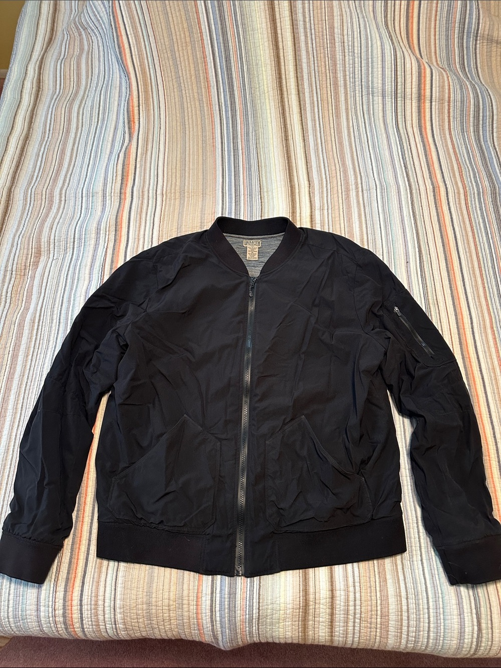 Duluth Trading Co Black Women's Bomber Jacket